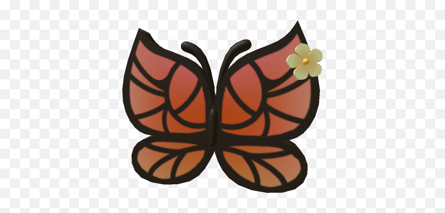 Butterfly Backpack Roblox Wiki Fandom Emoji,Orange Flower Emoji