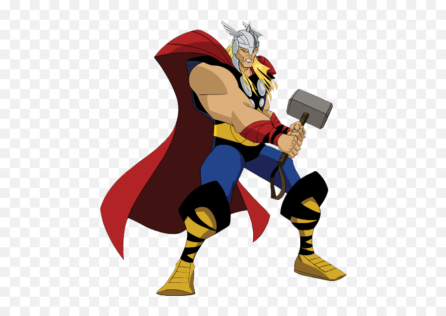 Thor Cartoon Cliparts Many Interesting - Thor Clipart Free Emoji,Mjolnir Emoji