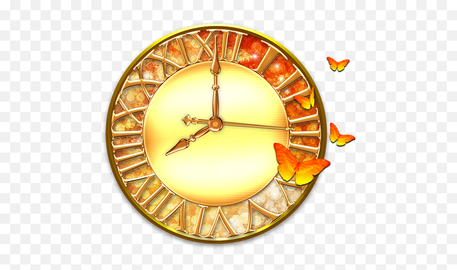 Twinkling Butterfly Clock Live - Solid Emoji,Clock Emojis