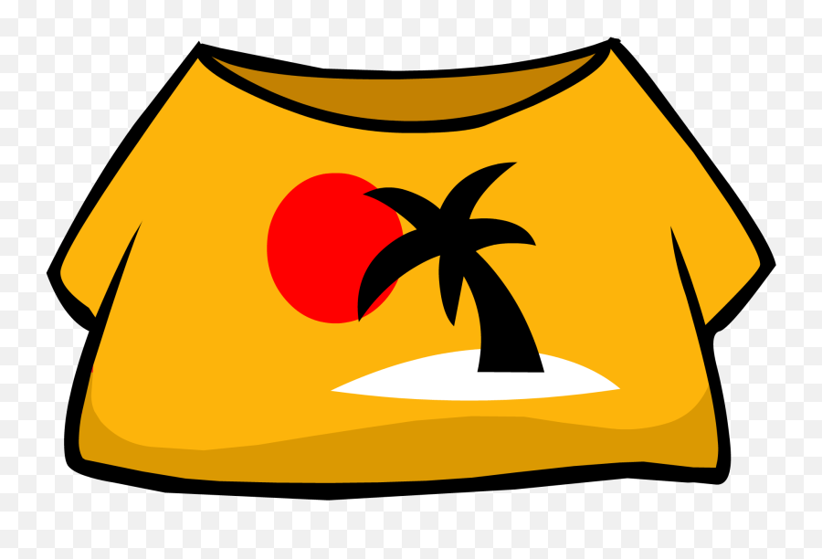 Sunset Clipart Island Caribbean - Club Penguin Blue Clothing Clubpenguin Rewritten Sunset Shirt Emoji,Blue Emoji Outfit