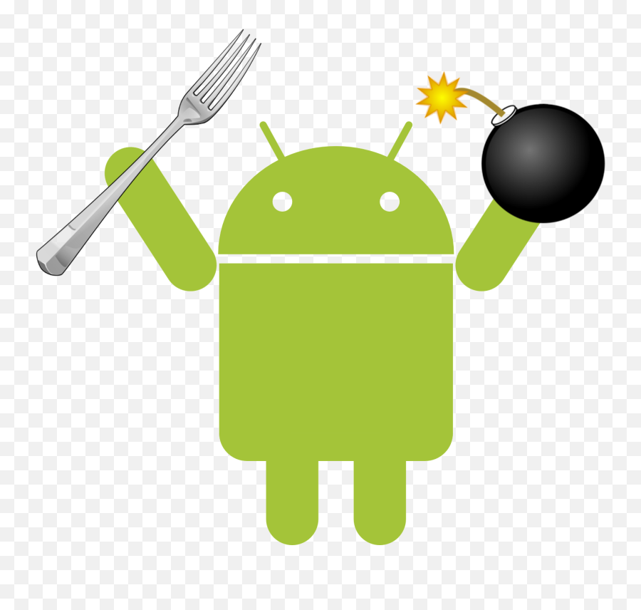 Fork Clipart Green Fork Fork Green - Android Fork Emoji,Ant Fork Knife Emoji