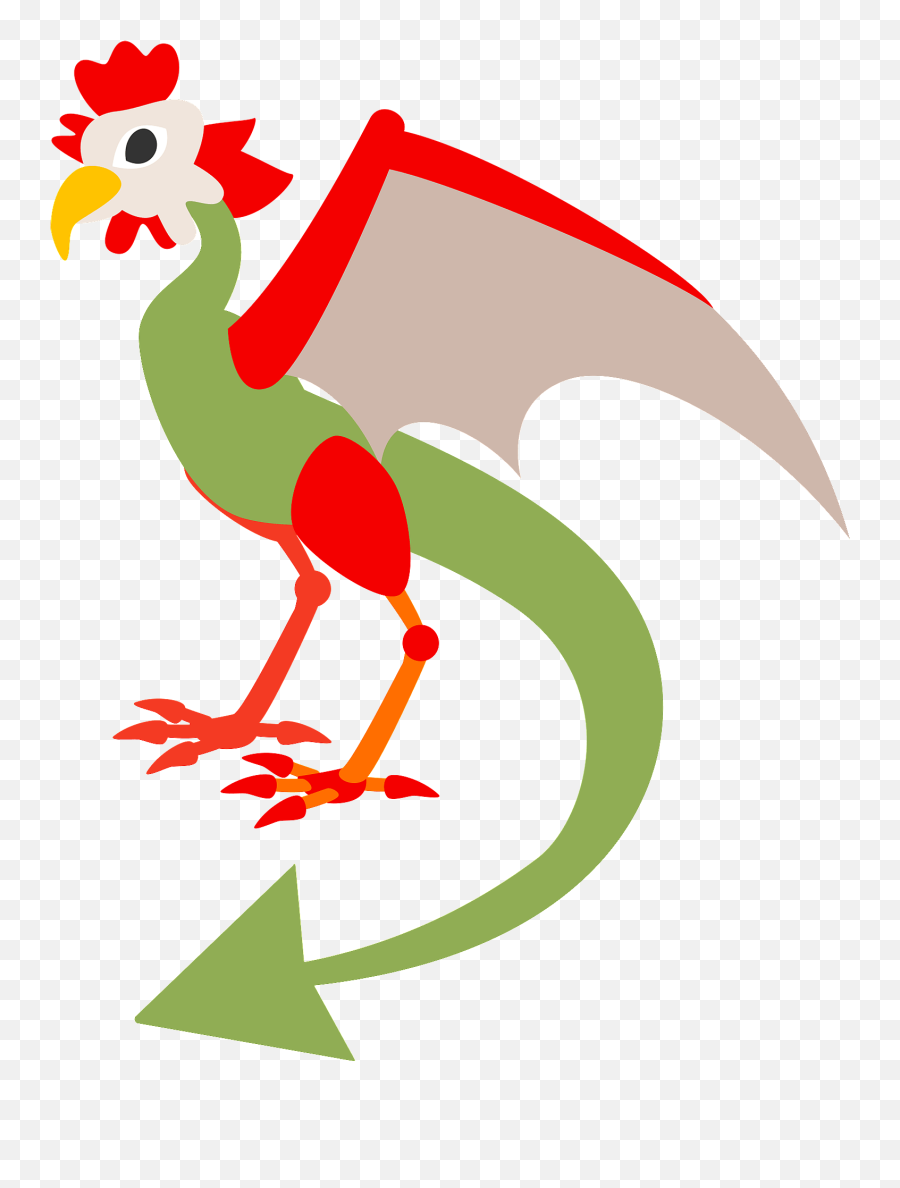Cockatrice Mythology - Serpent Clipart Free Download Cockatrice Clipart Emoji,Fire Breathing Dragon Emoji