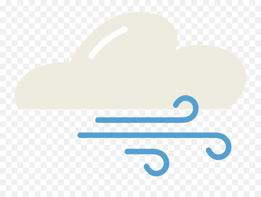 Wind Clipart - Horizontal Emoji,Blowing Cloud Emoji