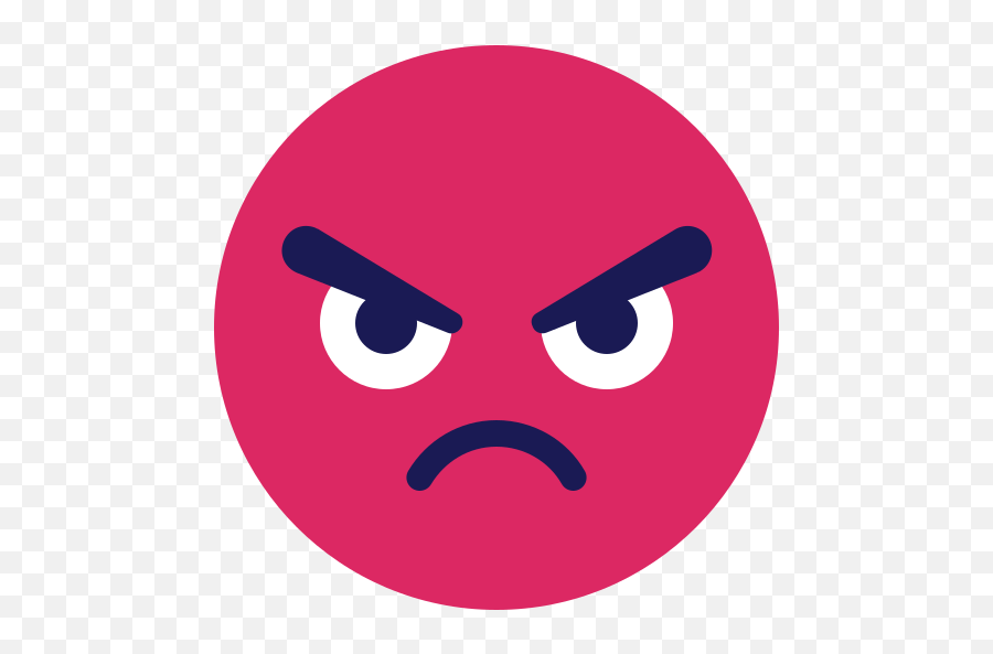 Angry Sad Unhappy Free Icon Of Emoji 1 - Dot,Unhappy Emoji