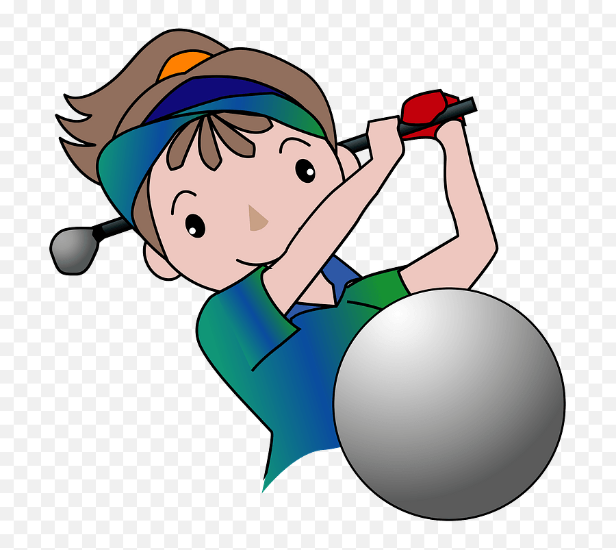 Lady Golfer Clipart Free Download Transparent Png Creazilla - Golf Player Animation Png Emoji,Soccer Ball Girl Emoji