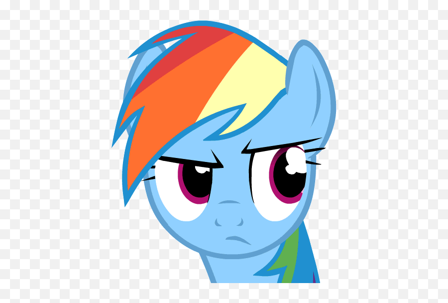 Cdiscordu0027s Pony Body Language Topic - Mlpfim Canon Rainbow Dash Face Gif Emoji,Disturbed Face Emoji