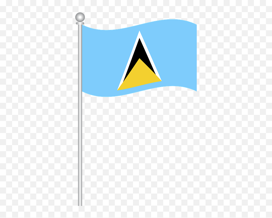 History Meaning Color Codes U0026 Pictures Of Saint Lucia Flag - Vertical Emoji,California Flag Emoji