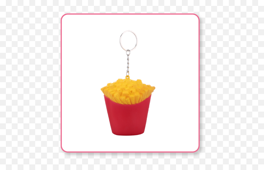 Emoji Keychain - Baking Cup,Emoji Keychain