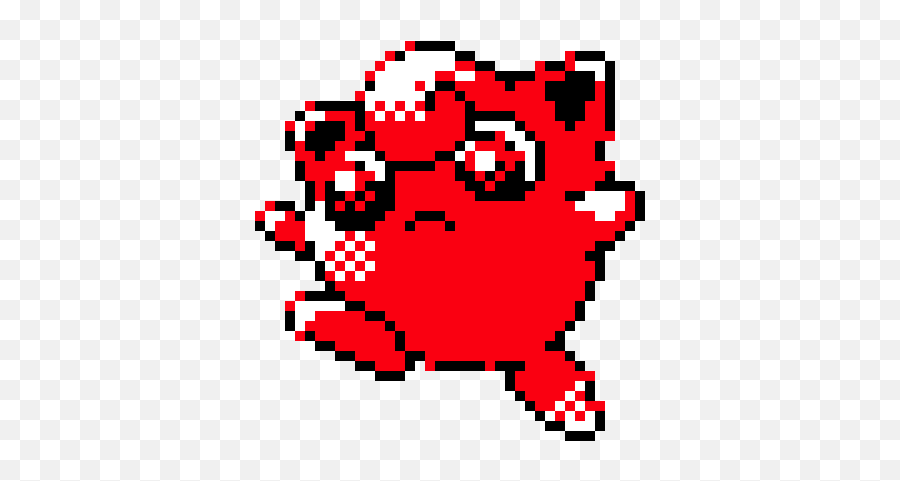 Download Angry Jigglypuff - Pixel Art Gradient Emoji,Jigglypuff Emoji