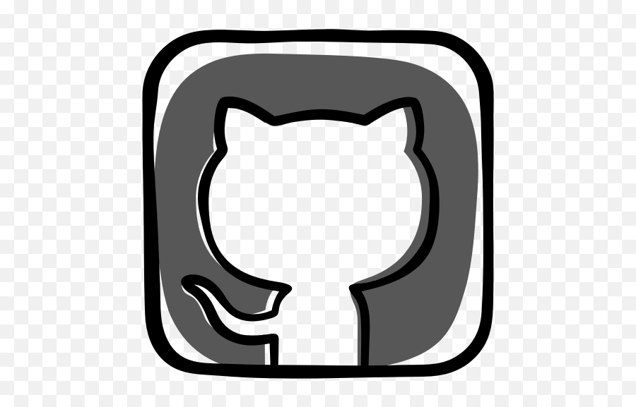 Cat Graphics Symbol - Github Icons In White Emoji,Black White Cat Emoticon Facebook