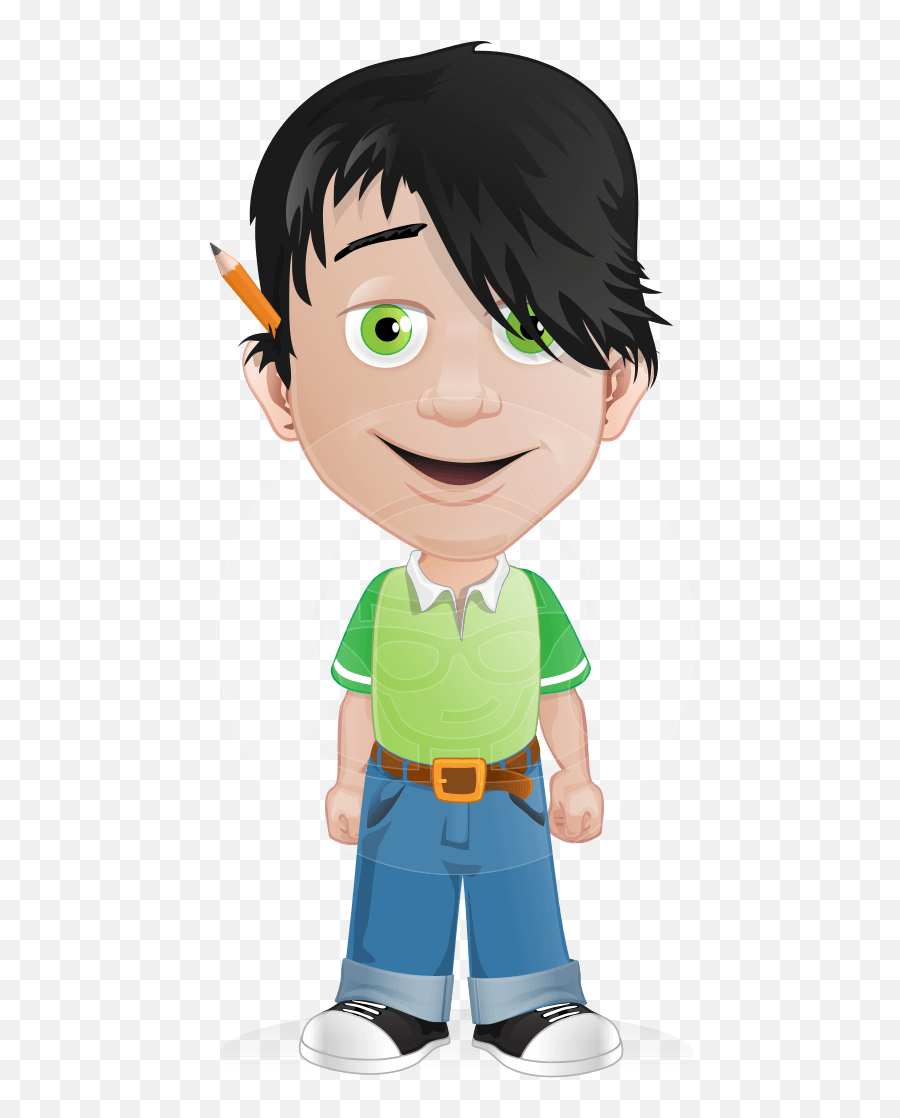 Bangs Cartoon Illustration - Fictional Character Emoji,Cartoon Adult Boy Showing Different Emotion