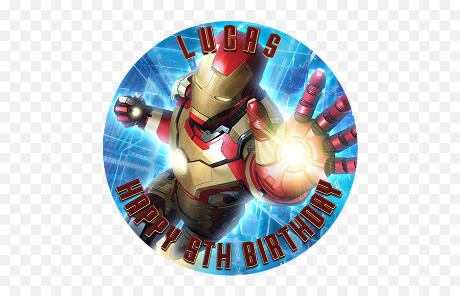 Iron Man - Iron Man Cake Toppers Emoji,Edible Emoji Cake Toppers