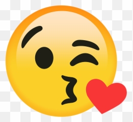 Wink Kiss Heart Emo Emoticon Portable Battery Charger - Happy Emoji,Running In Circles Small Emoticon