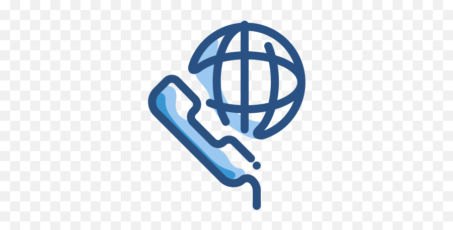 Phone International Line Global Free Icon Of Duetone - Logo De Telefono Internacional Emoji,Global Emoticons Download