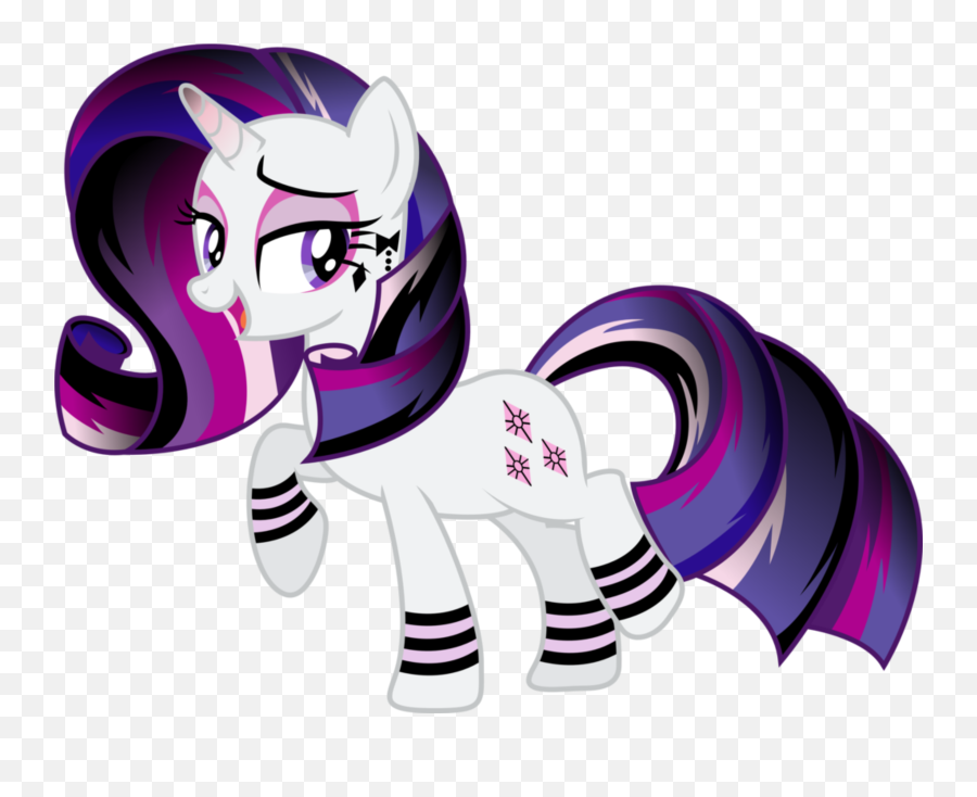 Rarity Mlp Sticker - My Little Pony Gothic Rarity Emoji,My Little Pony Emojis Stickers Android