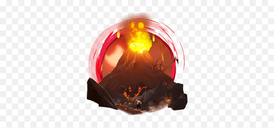 Volcanoes - Flame Emoji,Emotions Boil Like A Volcano