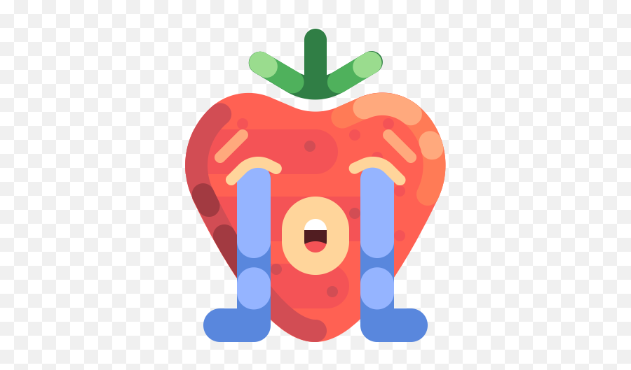 Cry Crying Emoji Sad Strawberry - Icon,Loudly Crying Emoji