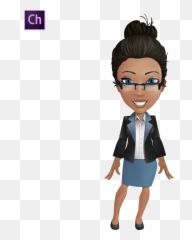 Young Female African - Animated Black Female Teacher Emoji,Clip Art Emotions African American