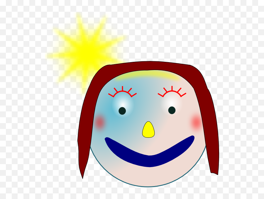 Smiley Girl Clip Art At Clkercom - Vector Clip Art Online Happy Emoji,Girl Emoticon