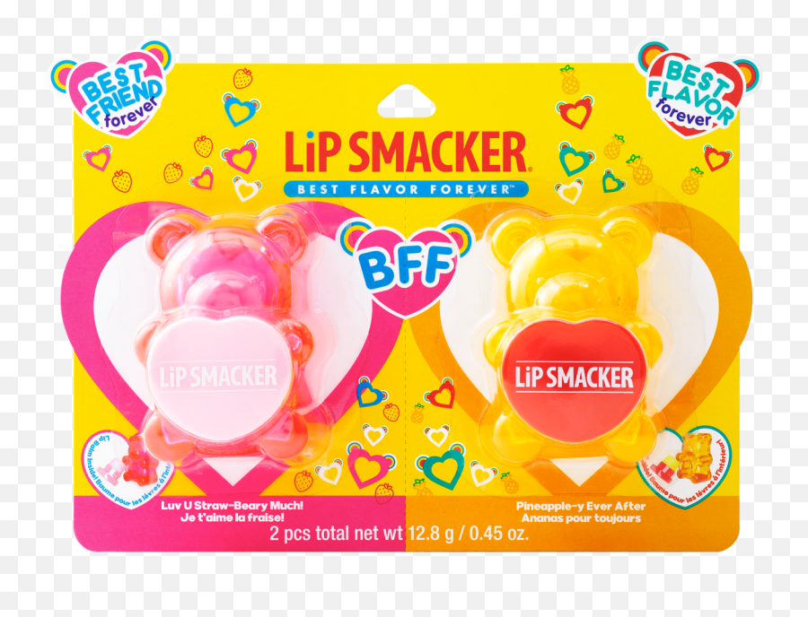 Bff Sugar Bear Lip Balm Duo - Girly Emoji,Bear Themed Emojis
