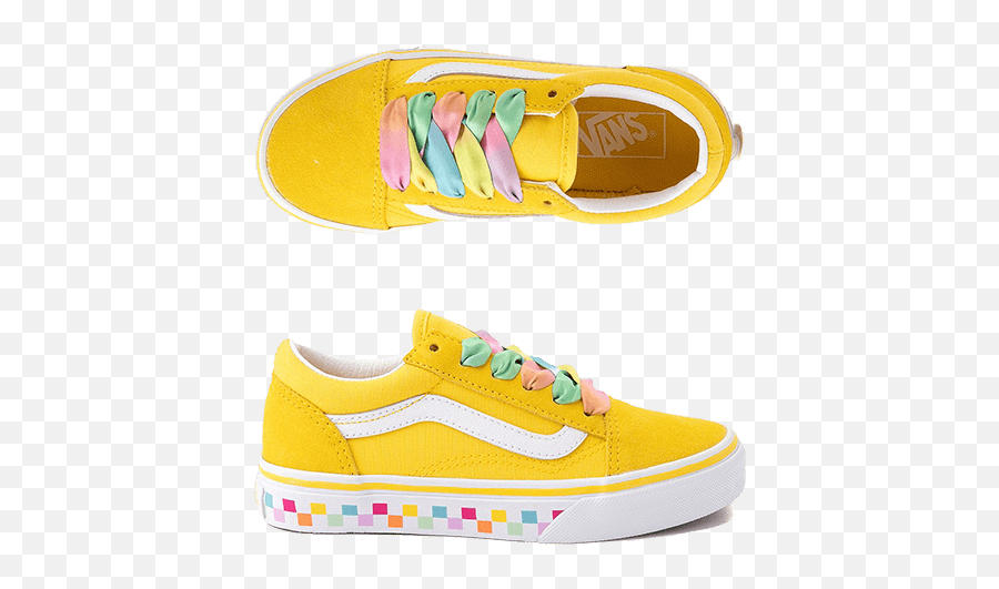 Vans Kids Skate Shoes Old Skool Cyber - Yellow Vans Kids Emoji,Kids Emoticon Slippers Assorted Appliques In Yellow Sizes: S