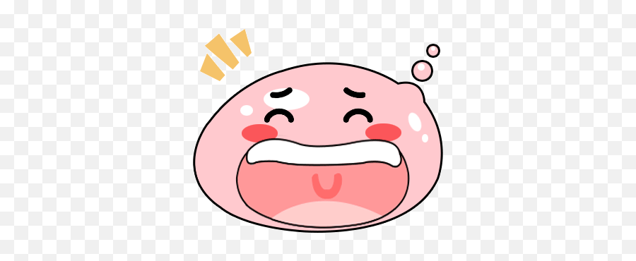 Pink Min Sticker - Happy Emoji,Poring Emoticon Emojis