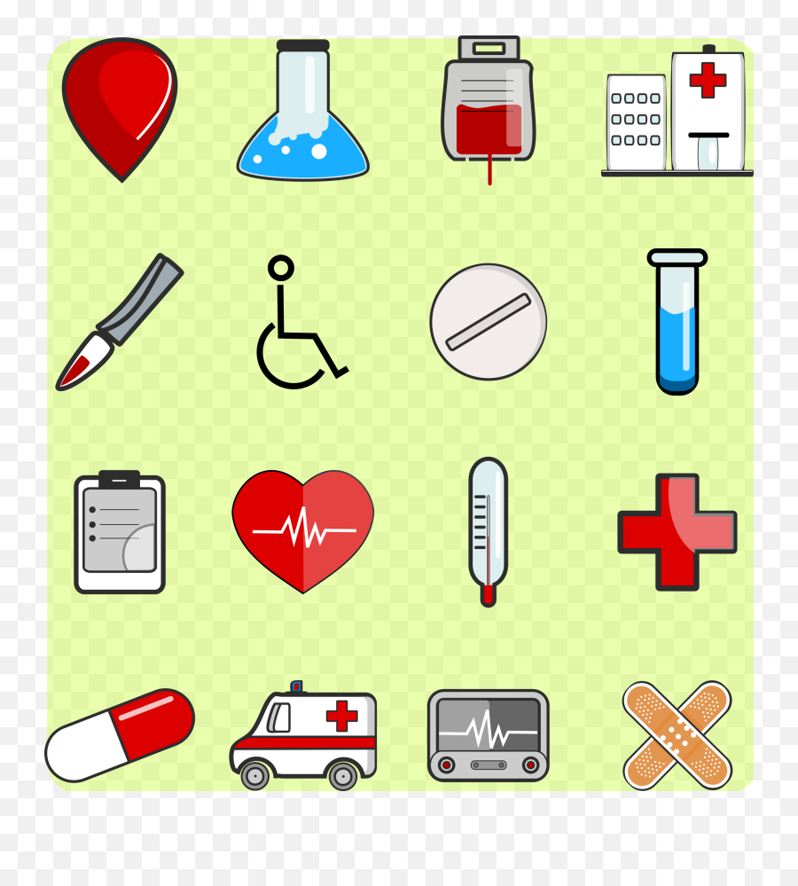 Medical Icons Heart - Openclipart Clipart Medicine Emoji,Heartbeat Line Emoji