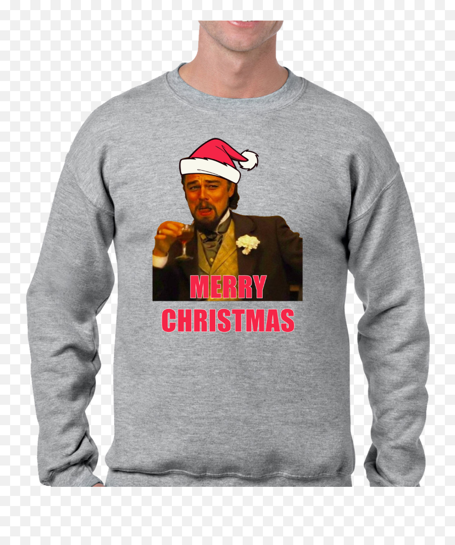 Leonardo Meme Christmas Jumper Funny - Die Hard Ho Ho Ho Sweater Emoji,Emoji Christmas Sweater