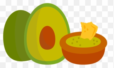 Guacamole Cartoon Transparent Png U0026 Svg Vector - Dibujo Comida Mexicana Png Emoji,Avacado Emoticon