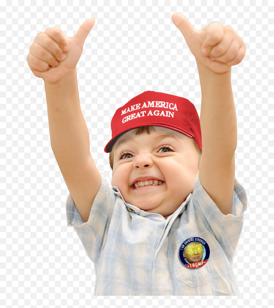 Maga Kid Emoji,Trump Thumbs Up American Emoticon