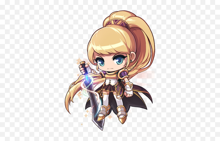 Dawn Warrior Chibi Knight Chibi Drawings Anime Chibi Emoji,Belle Maplestory Emotion Image