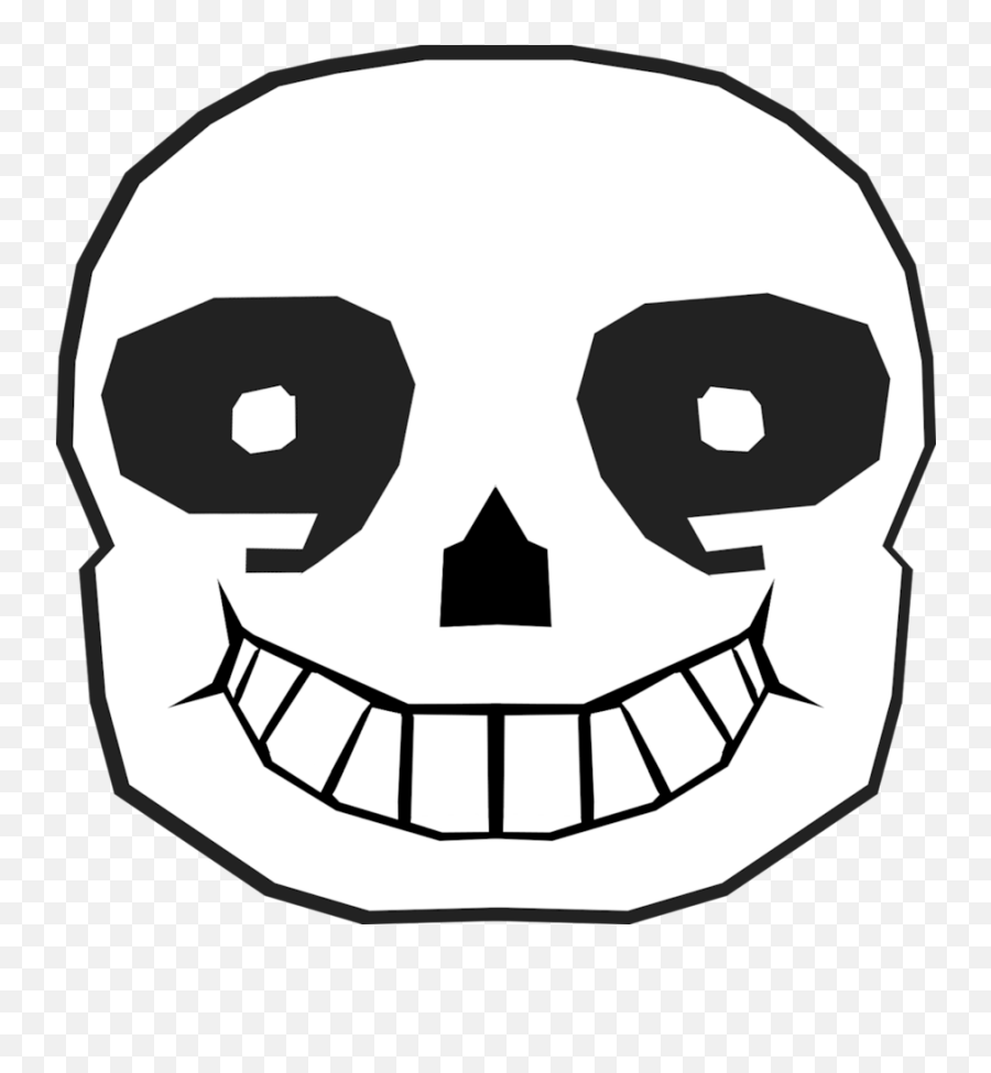 Undertale San His Face Clipart - Sans Face Drawing Easy Emoji,Undertale Emoticon