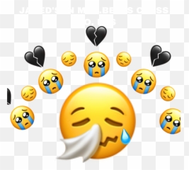 Sobs Sticker By Myluvs Emoji,Emoticon For Sobbing