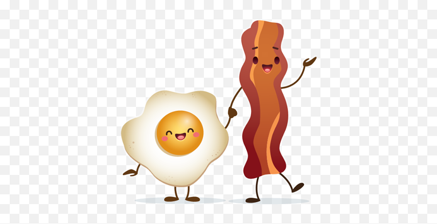Facebook Happy - Golucky Stickers Free Download Happygo Emoji,Bacon And Eggs Emoji