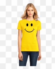 Smiley Face Smile - Happy Optimist Cheerful Sunny T Emoji,Emoticon T Shirt