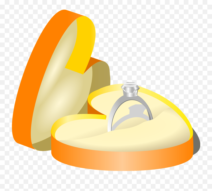 Wedding Ring In A Box Clipart - Cymbal Emoji,Wedding Ring Emoji