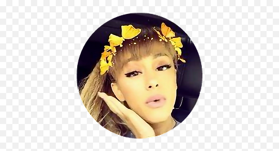 Ariana Grande Snapchat Filter 2018 - Portrait Photography Emoji,Burbu Emoji