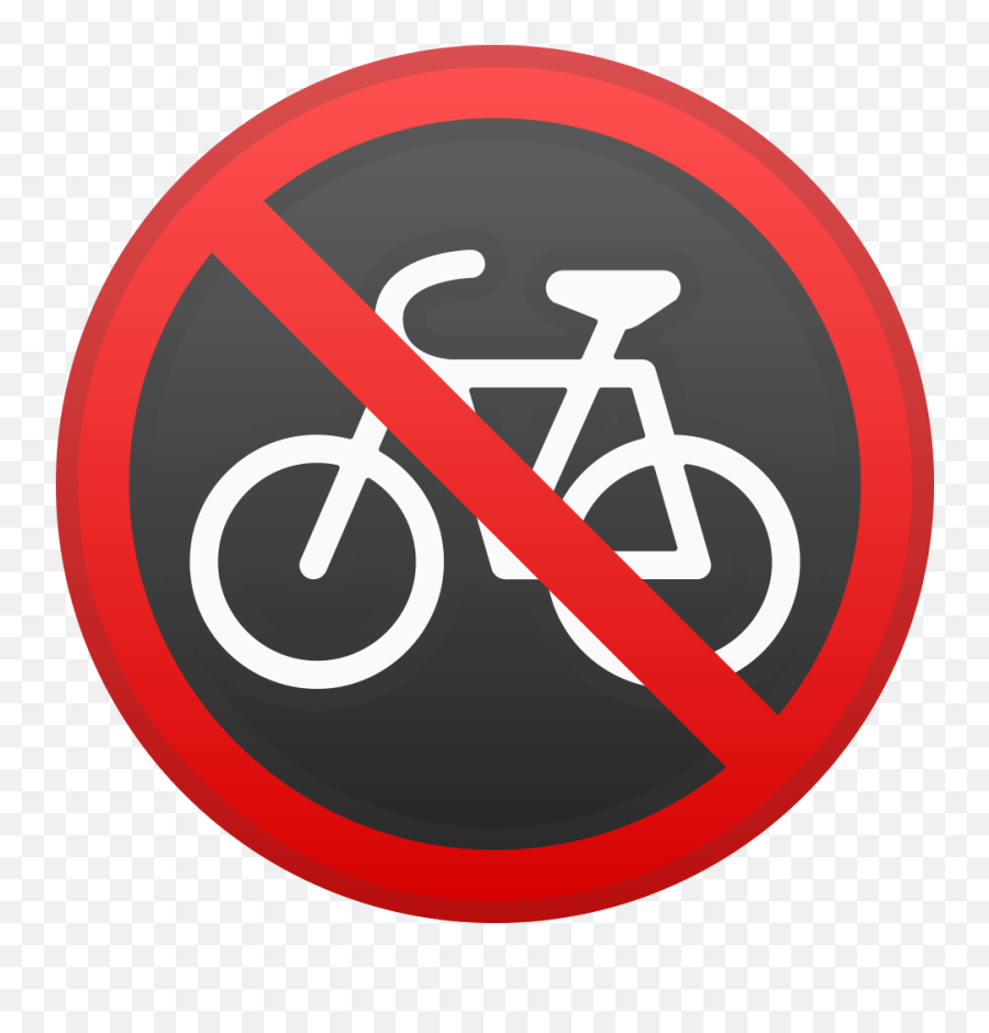 No Bicycles Emoji - Imagem Proibido Andar De Bicicleta,Bicycle Emoji