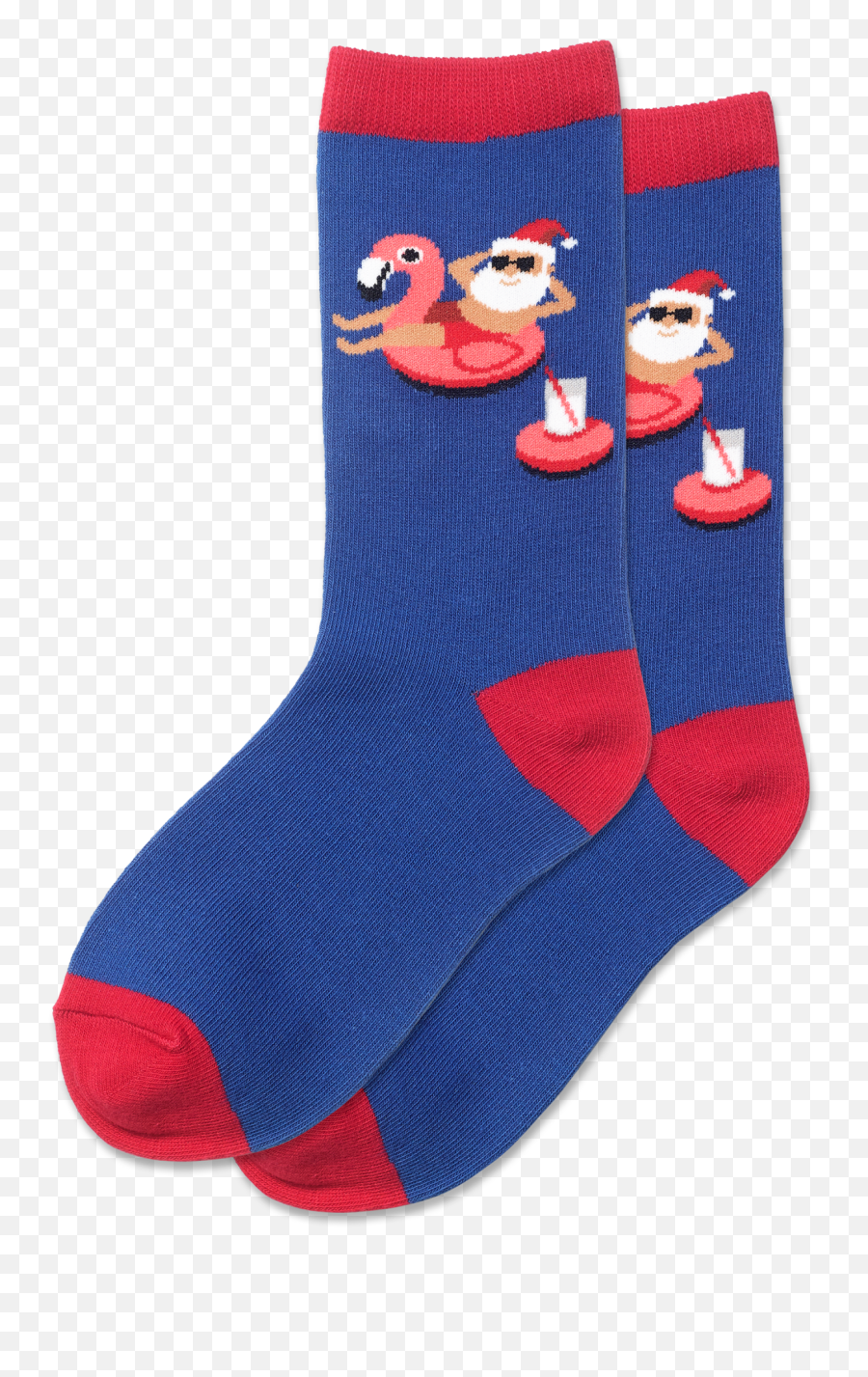 Kids Pool Float Santa Crew Socks - Unisex Emoji,Emoji Pool Float