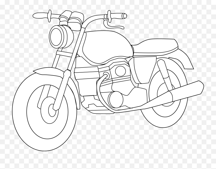 Free Motorcycle Cliparts Black Download Free Clip Art Free - Drawing Harley Davidson Cartoon Emoji,Biker Emoji