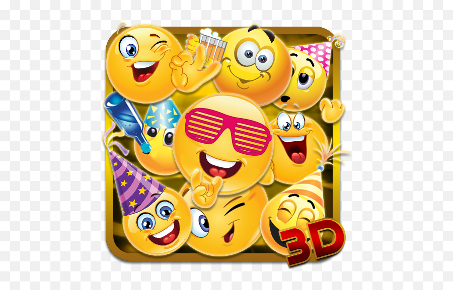 Emoticons New Year 3d Theme - Smiley Pics For Whatsapp Emoji,Fed Up Emoji