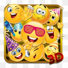Emoticons New Year 3d Theme - Smiley Pics For Whatsapp Emoji,Fed Up Emoji