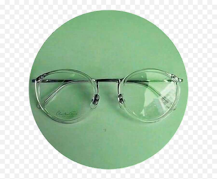 Tumblr Aesthetic Green Glasses Sticker - Full Rim Emoji,Sunglasses Emoji Tumblr