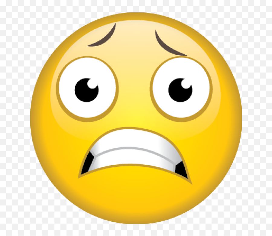 Scared Emoji Png Image With No - Emoji Scared Clipart,Scared Emoji