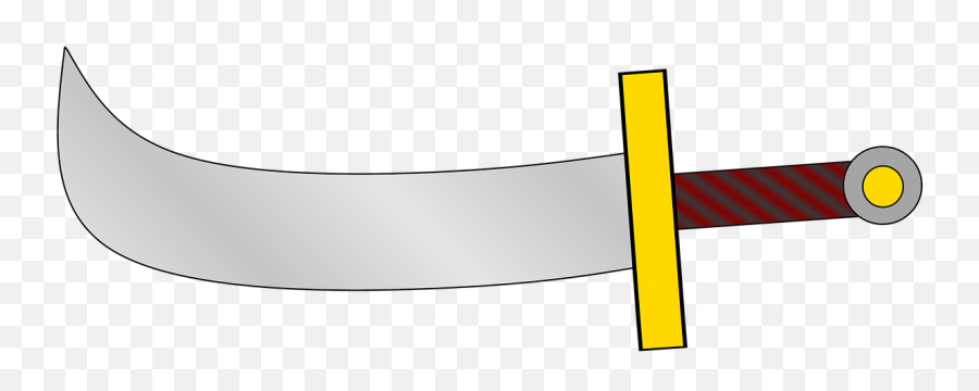 Sabre Sword Crooked Blade Public Domain - Sabre Klç Emoji,Sabre Fencing No Emotion Face