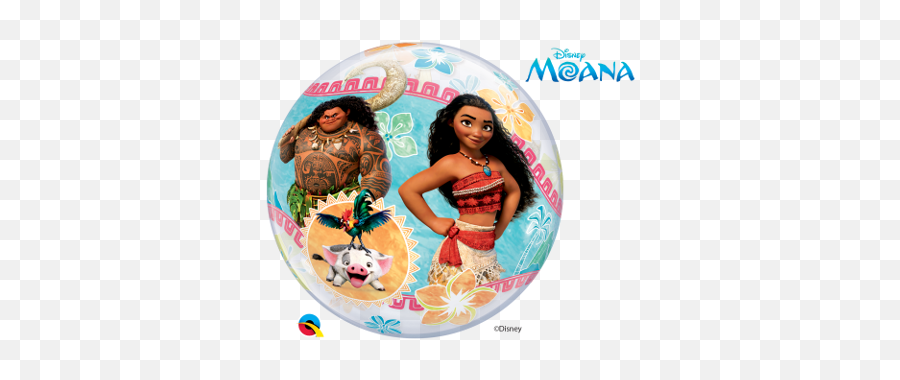 Globo Vaiana Burbuja Bubble De 56 Cm - Moana Balloons Emoji,Pastel De Emojis Cumplea?os