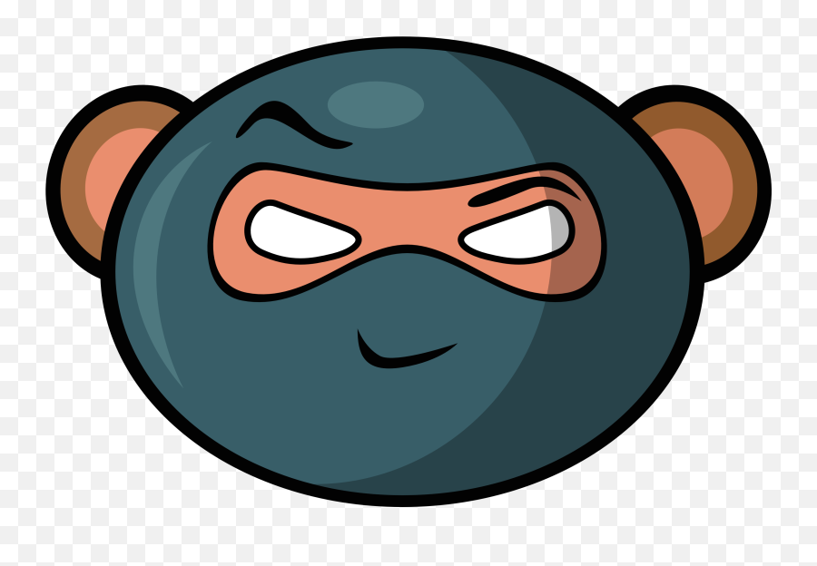 Whats With The Ninja Monkey - Monkey Cartoon Ninja Emoji,Ninja Emoticon