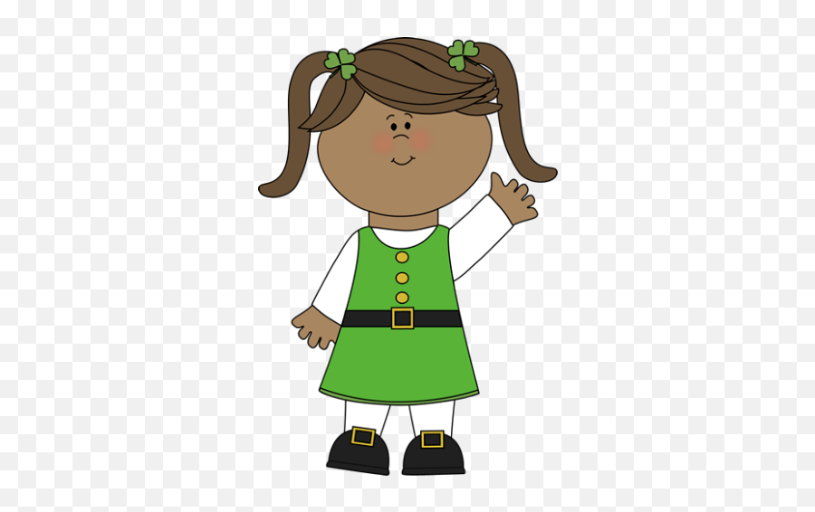 Grand St Patricks Day Clip Art Free - Transparent Girl Leprechaun Clipart Emoji,Patricks Emotions