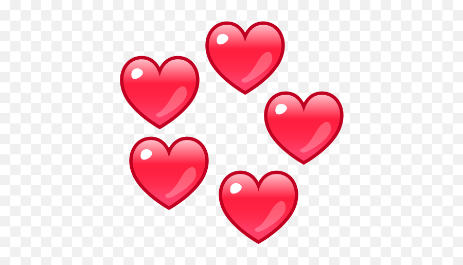Revolving Hearts - Heart Stickers For Facebook Emoji,Heart Emoticons