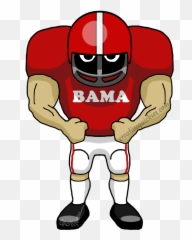Alabama Football Cartoon Share The - Rams Cartoon Football Player Emoji,Uw Huskies Football Emoticons